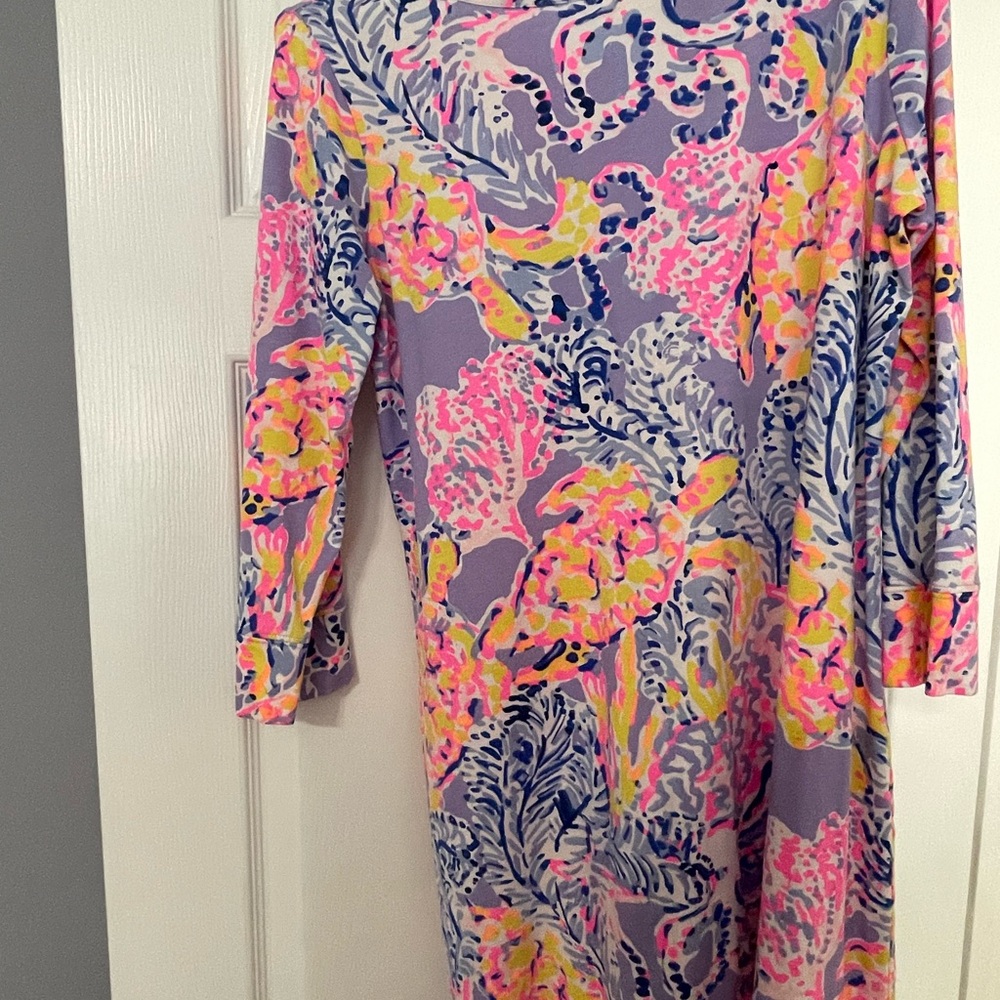 Lilly Pulitzer Pastel Patterned Dress with turtle print